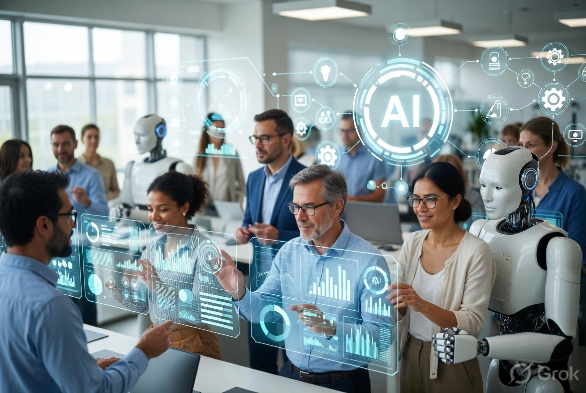 AI and human collaboration shaping the future workplace